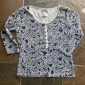 Talbots Henley print